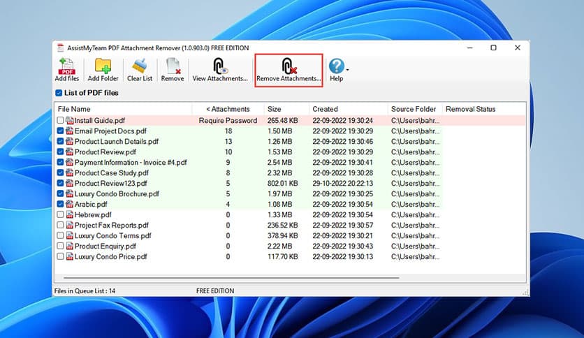 AssistMyTeam PDF Attachment Remover 1.0.903.0
