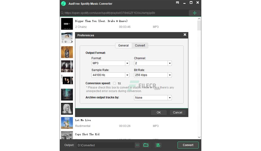 AudFree Spotify Music Converter 2.16.1.102