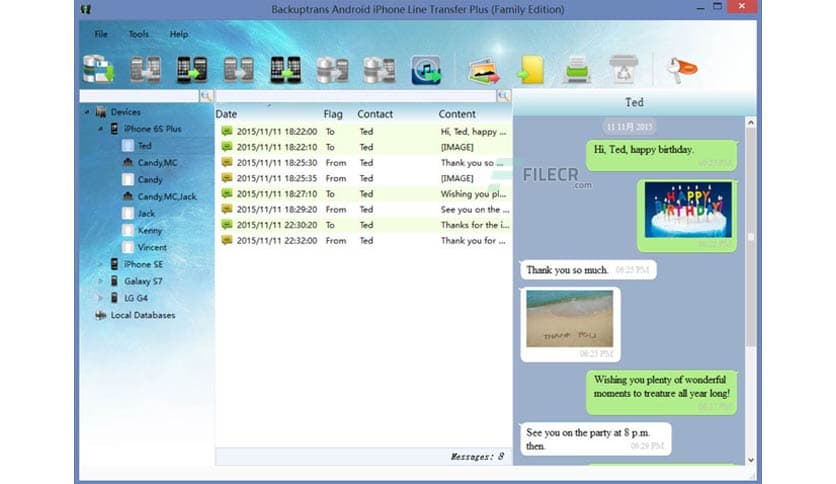 Backuptrans Android iPhone Line Transfer Plus 3.1.92