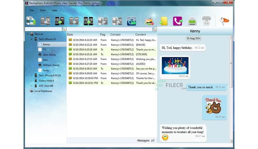 Backuptrans Android iphone Viber Transfer Plus 3.1.85