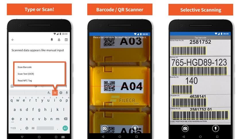 Barcode/NFC/OCR Scanner Keyboard v3.4.3