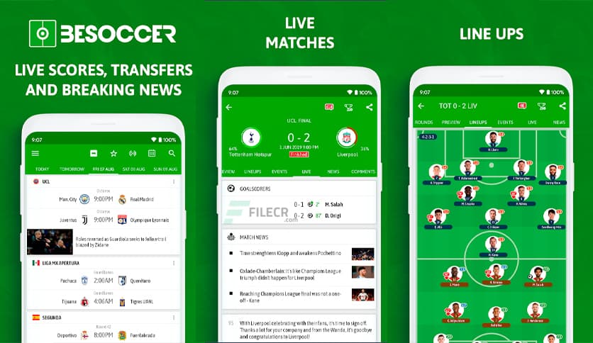 BeSoccer – Soccer Live Score 6.1.1