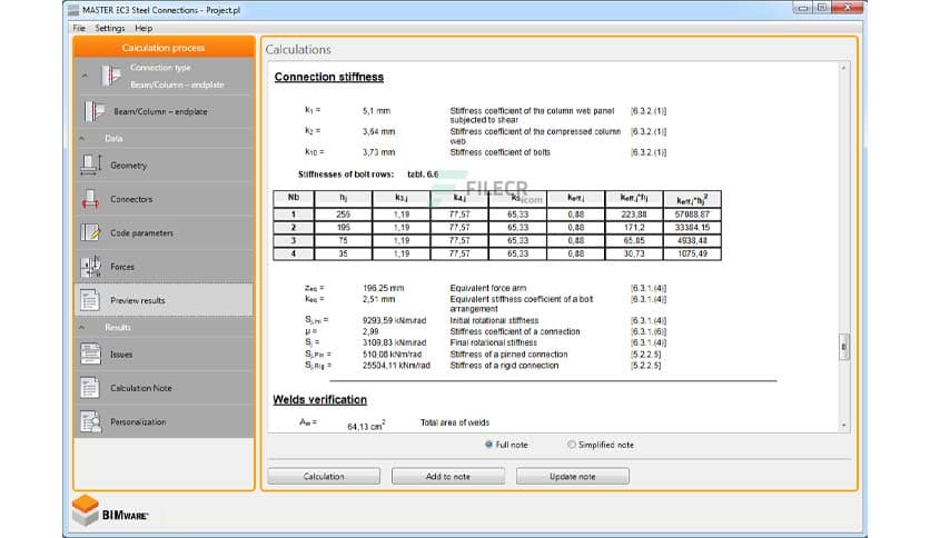 BIMware MASTER EC3 Steel Connections 15.2.0