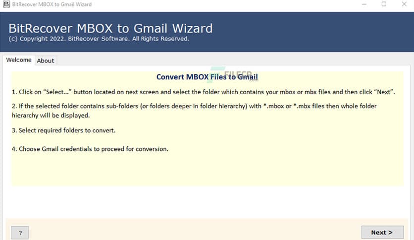 BitRecover MBOX to Gmail Wizard 9.0