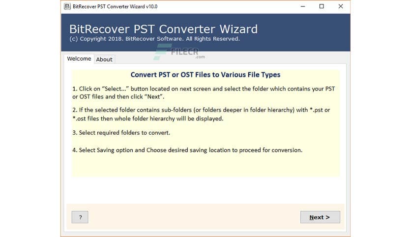 BitRecover PST Converter Wizard 26.2