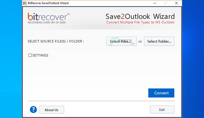 BitRecover Save2Outlook Wizard 4.2