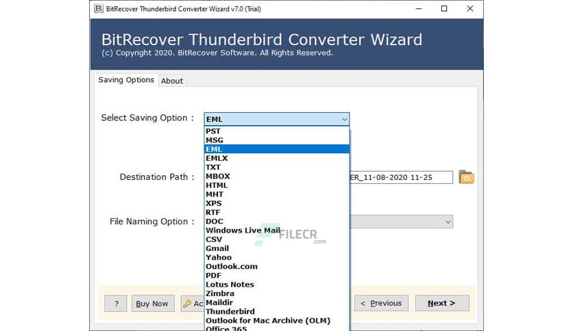 BitRecover Thunderbird Converter Wizard 7.2