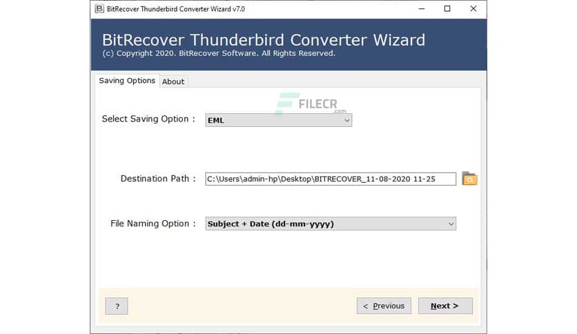 BitRecover Thunderbird Converter Wizard 7.2
