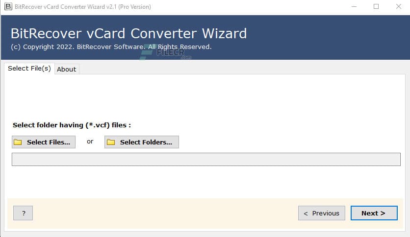 BitRecover vCard Converter Wizard 2.1