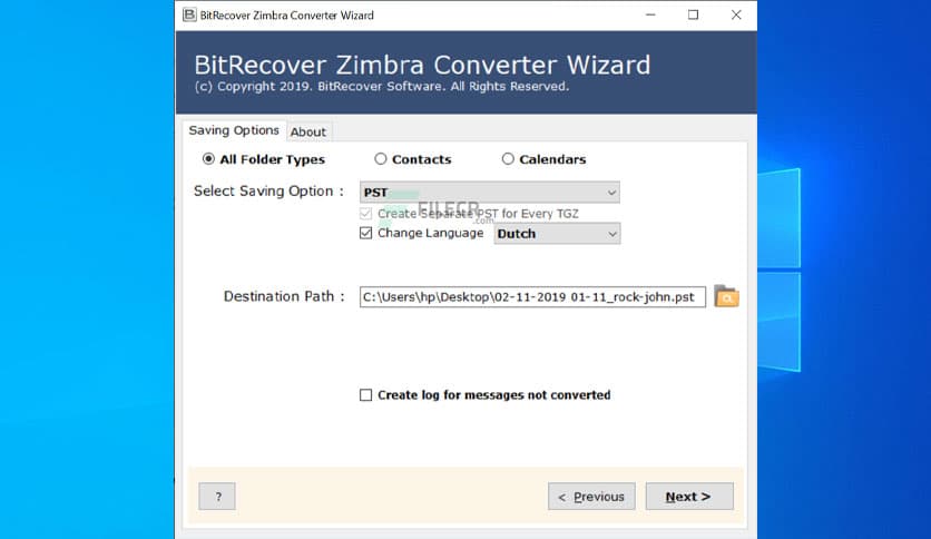 BitRecover Zimbra Converter Wizard 7.3