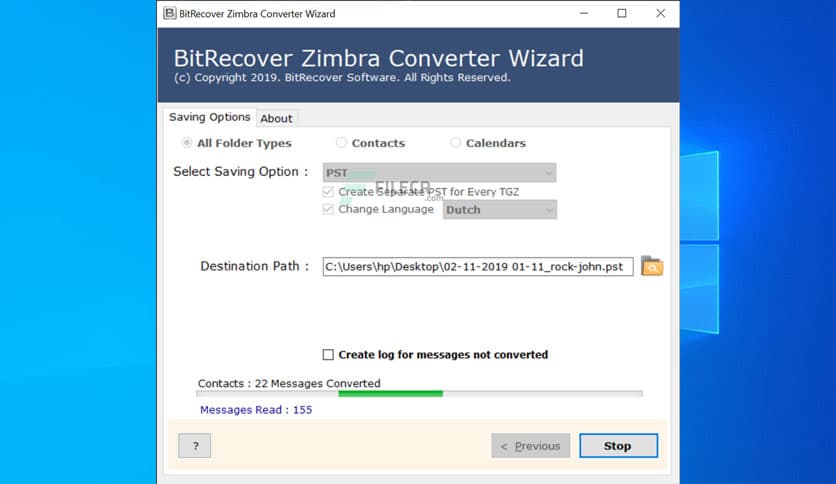 BitRecover Zimbra Converter Wizard 7.3