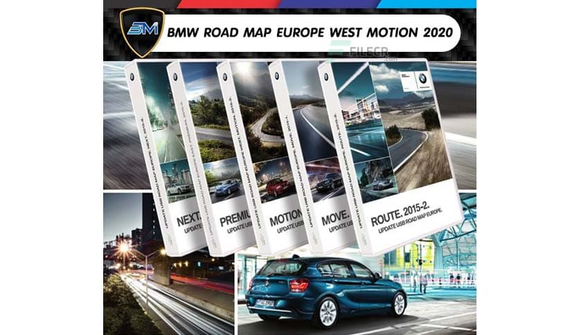 BMW Road Map Europe West Motion 2020