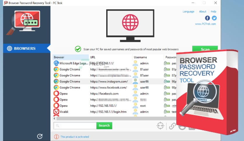 Browser Password Recovery Tool 2.0.0
