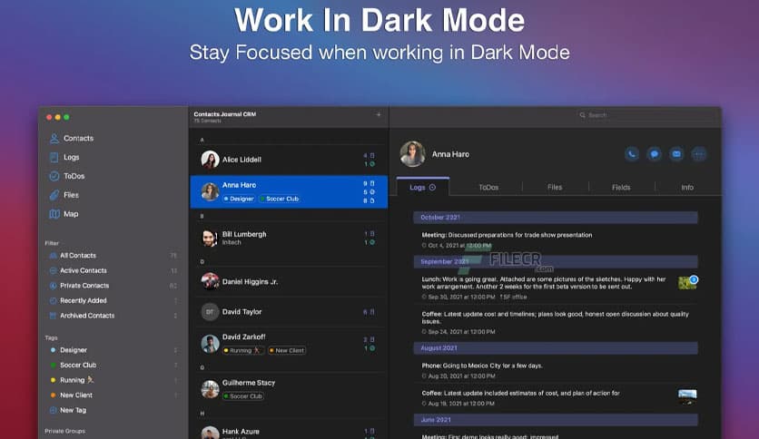 Contacts Journal CRM 3.4.0