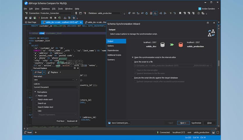 dbForge Compare Bundle for MySQL Enterprise 9.1.1.0