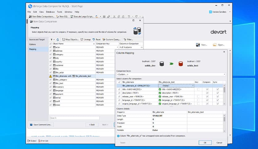 dbForge Data Compare for MySQL Professional 10.0.225