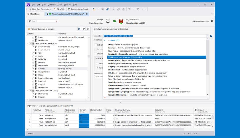 dbForge Data Generator for SQL Server 4.6.2