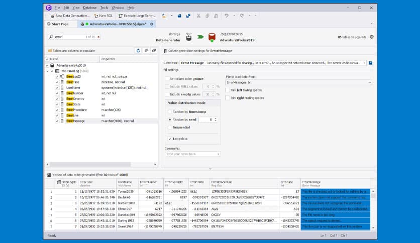 dbForge Data Generator for SQL Server 4.6.2