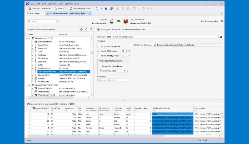 dbForge Data Generator for SQL Server 4.6.2