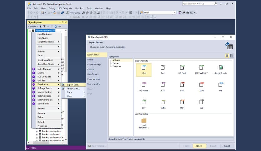 dbForge Data Pump for SQL Server 1.9.2