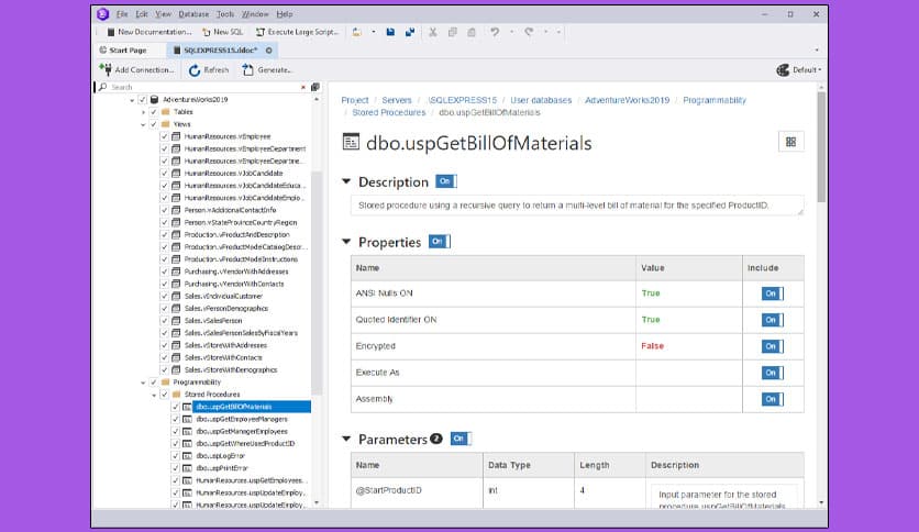 dbForge Documenter for SQL Server 1.8.2
