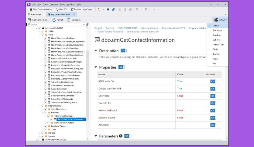 dbForge Documenter for SQL Server 1.8.2