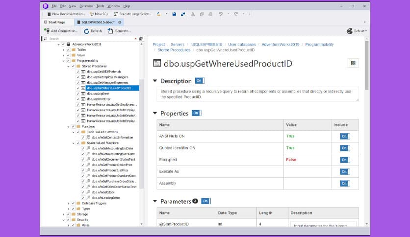 dbForge Documenter for SQL Server 1.8.2