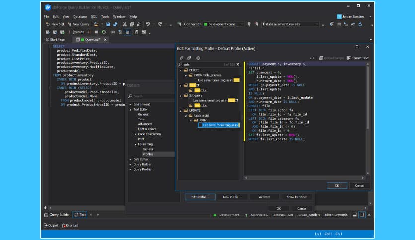 dbForge Query Builder for MySQL 10.0.225