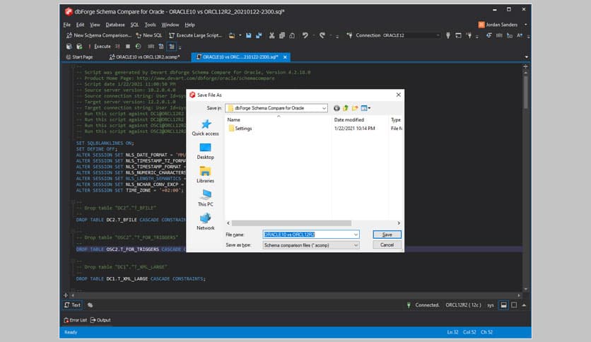 dbForge Schema Compare for Oracle 4.5.226