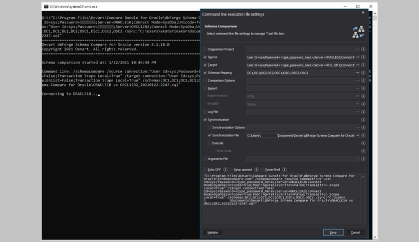dbForge Schema Compare for Oracle 4.5.226