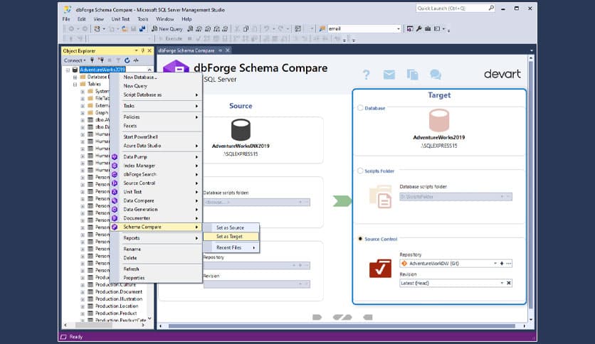 dbForge Schema Compare for SQL Server 5.5.2