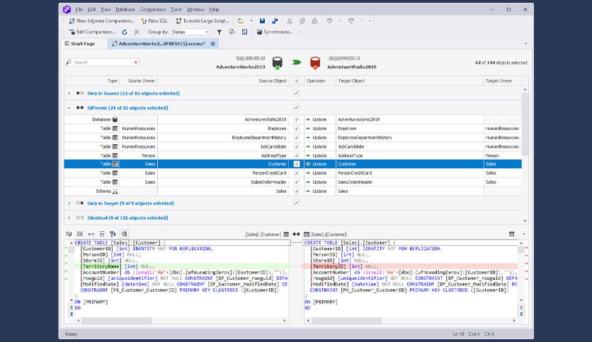 dbForge Schema Compare for SQL Server 5.5.2