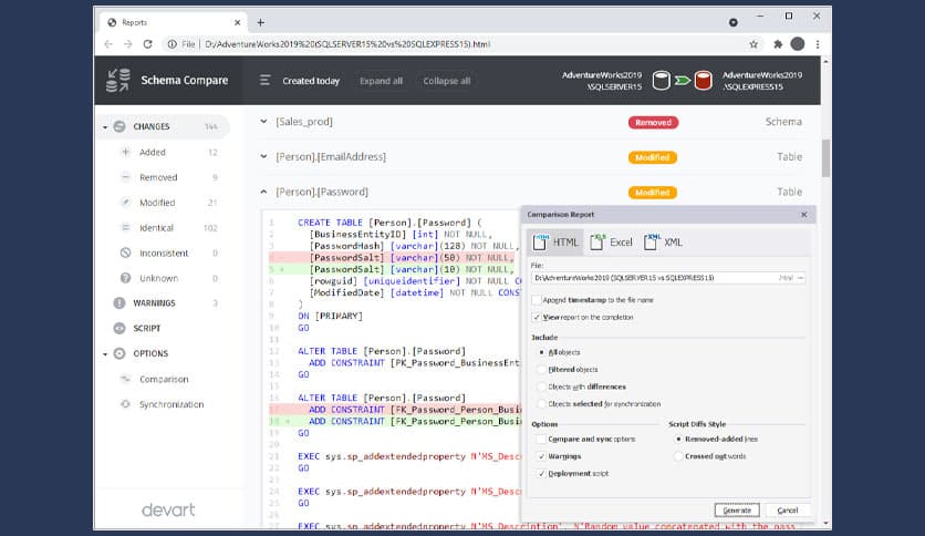 dbForge Schema Compare for SQL Server 5.5.2