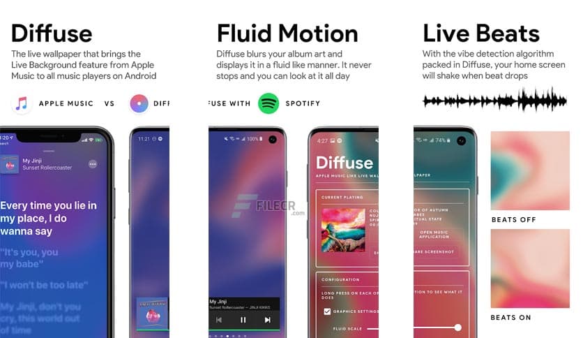 Diffuse – Apple Music Live Wallpaper v0.9.1.0 (2942)-1-PUB