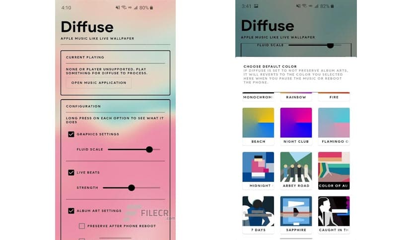 Diffuse – Apple Music Live Wallpaper v0.9.1.0 (2942)-1-PUB