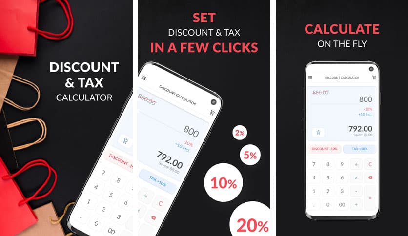Discount and tax percentage calculator 1.8.1