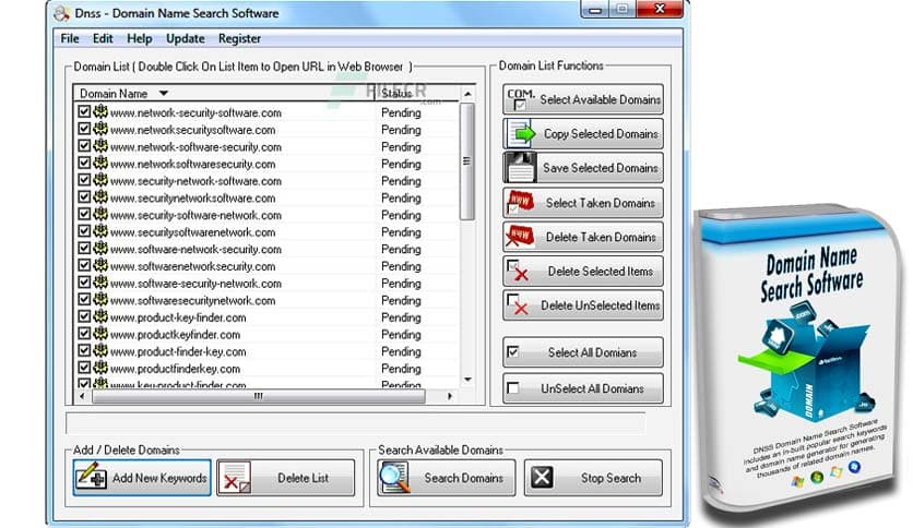 DNSS Domain Name Search Software 2.3.0