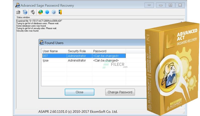 ElcomSoft Advanced Sage Password Recovery 2.78.2530