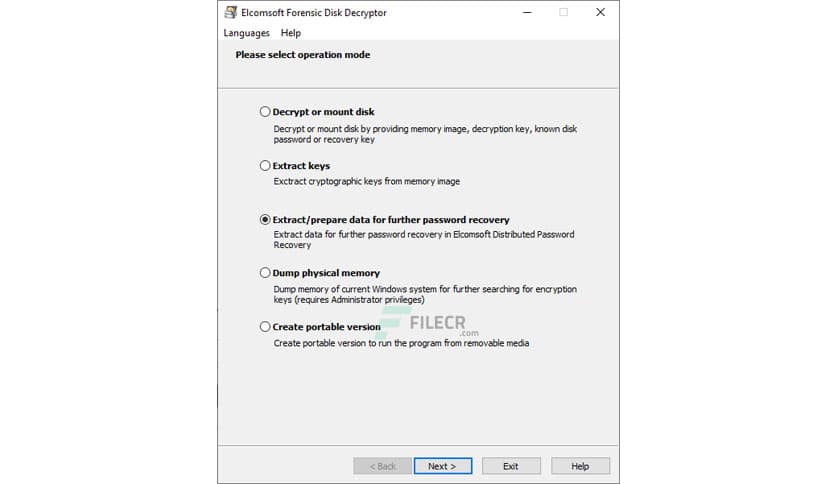 Elcomsoft Forensic Disk Decryptor 2.20.1011