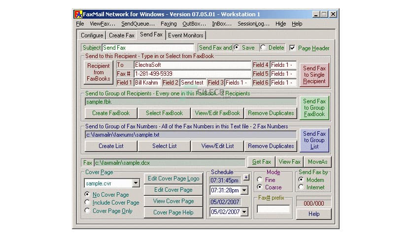 ElectraSoft FaxMail Network for Windows 25.10.31