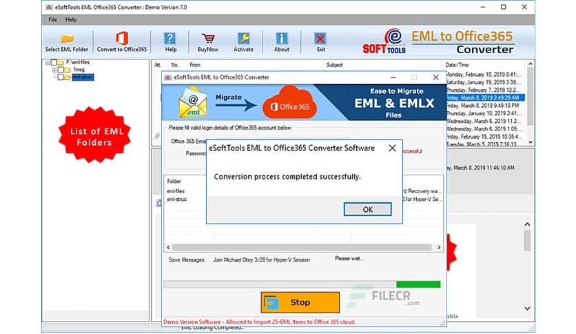 eSoftTools EML to Office365 Converter 7.0