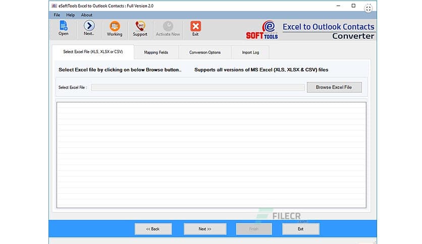 eSoftTools Excel to Outlook Contacts Converter 3.0