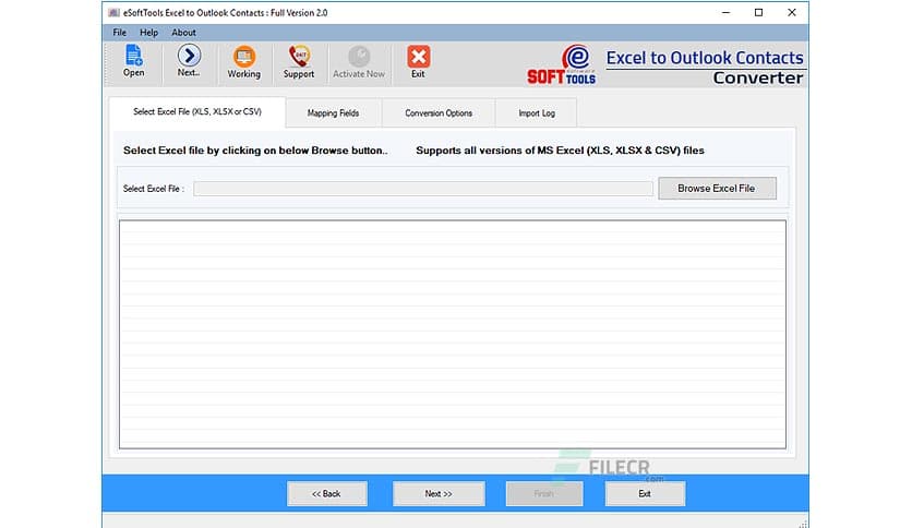 eSoftTools Excel to vCard Converter 3.0