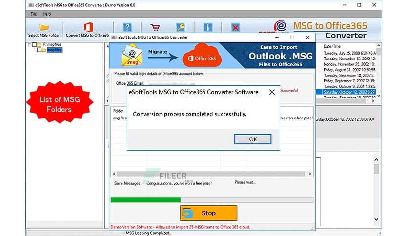 eSoftTools MSG to Gmail Converter 2.0