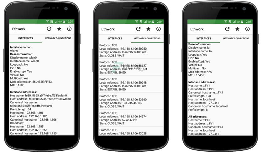 Ethwork: Netstat GUI 5.5.1