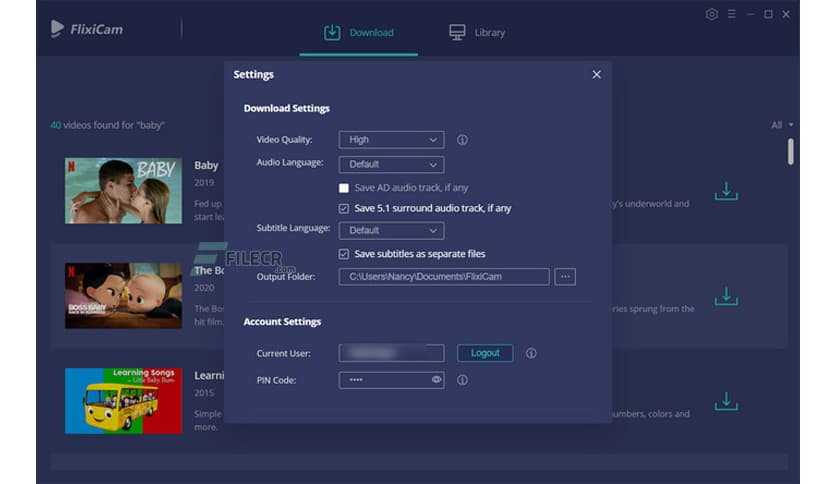 FlixiCam Netflix Video Downloader 1.8.7