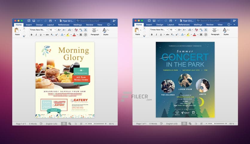 Flyer Design – Flyer Templates for Word 1.0