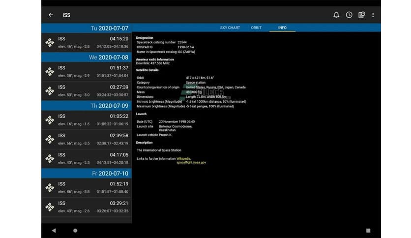 Heavens-Above Pro 1.74