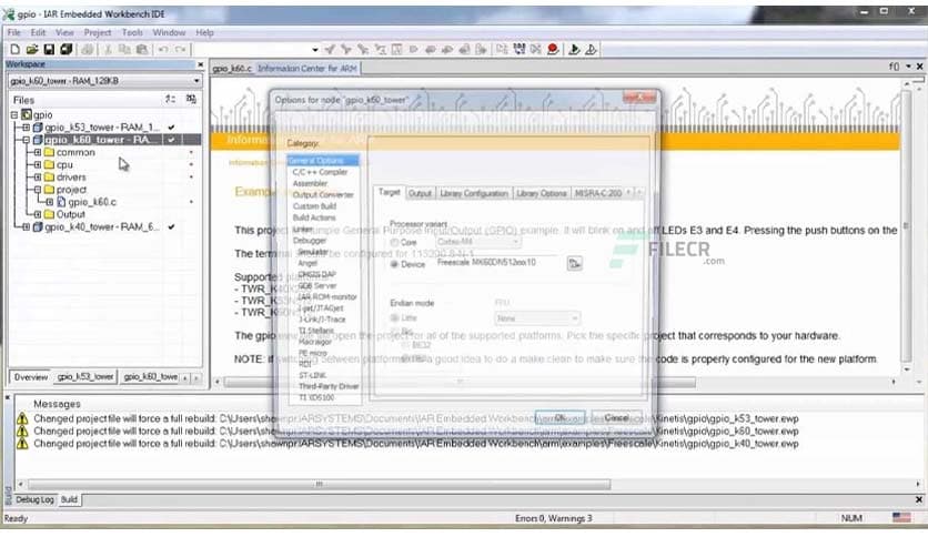 IAR Embedded Workbench for Renesas RX v4.20.1