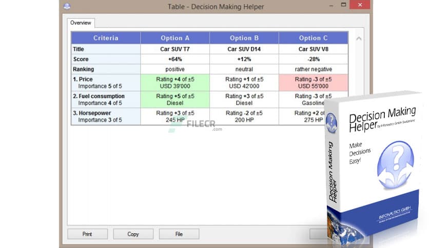 Infonautics Decision Making Helper 1.34